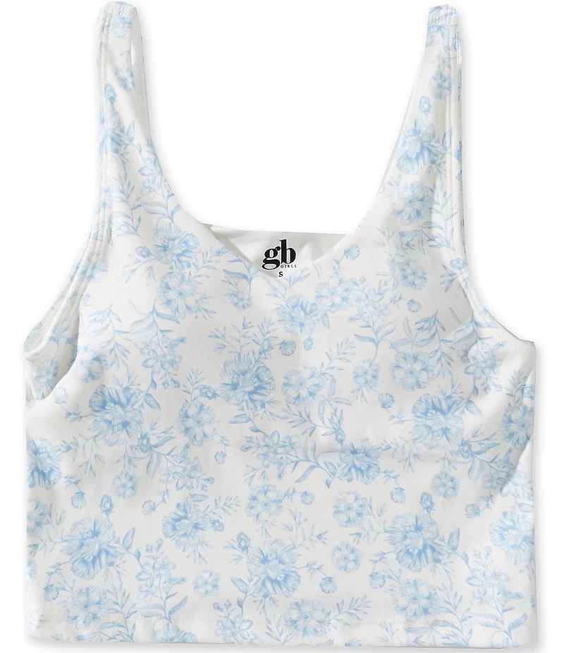 GB Big Girls Rose Printed Active Tank Top