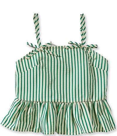 GB Big Girls Sleeveless Knit Striped Tank