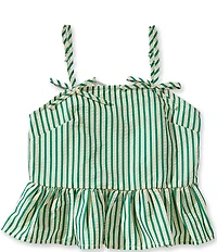 GB Big Girls Sleeveless Knit Striped Tank