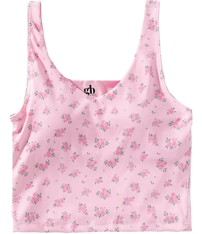 GB Big Girls Soft Petal Printed Active Tank Top