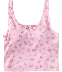 GB Big Girls Soft Petal Printed Active Tank Top