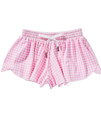 GB Girls Big Girls Active Checkered Printed Flippy Short