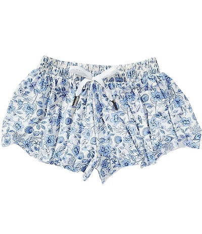 GB Girls Big Girls Active Seashells Printed Flippy Shorts