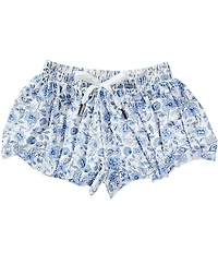 GB Girls Big Girls Active Seashells Printed Flippy Shorts