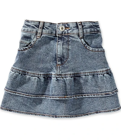GB Girls Ruffle Denim Skirt