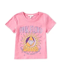 GB Little Girls Short Sleeve Pink Floyd Graphic T-Shirt