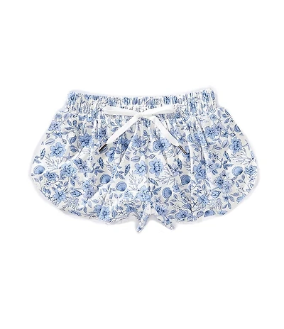 GB Little Girls Active Mid-Rise Seashells Bloom Flippy Shorts
