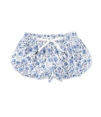 GB Little Girls Active Mid-Rise Seashells Bloom Flippy Shorts