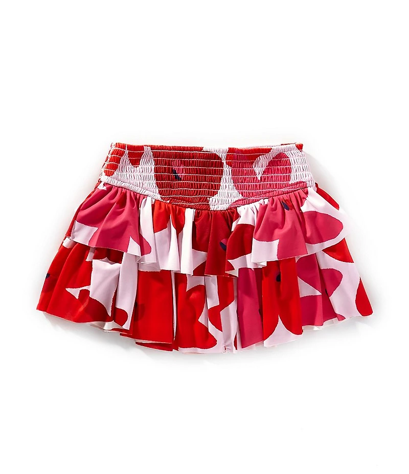 GB Little Girls Gracie Abstract Floral Print Active Skirt