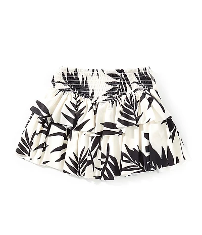 GB Little Girls Gracie Leaf Print Active Skirt
