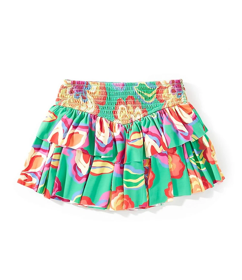 GB Little Girls Gracie Multi-Floral Print Active Skirt