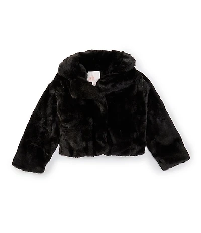 GB Little Girls Short Faux Fur Jacket