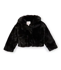 GB Little Girls Short Faux Fur Jacket