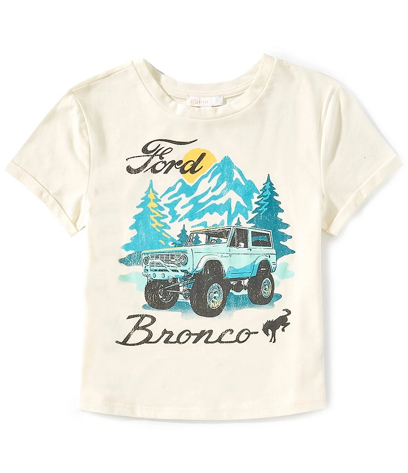 GB Little Girls Short Sleeve Bronco Graphic T-Shirt