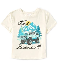 GB Little Girls Short Sleeve Bronco Graphic T-Shirt