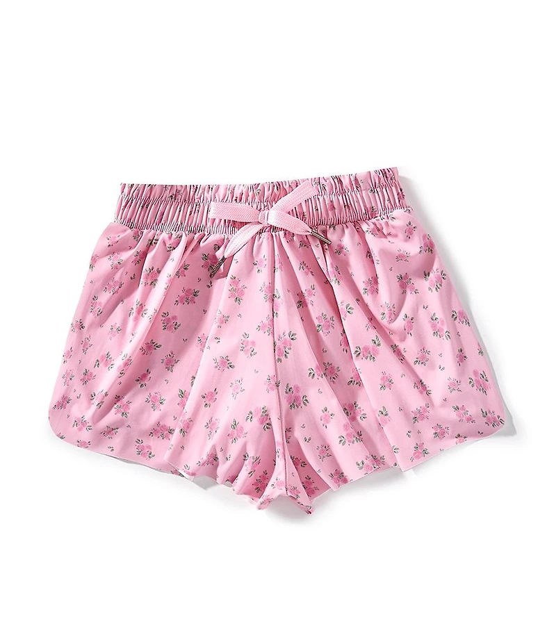 GB Little Girls Active Mid-Rise Floral Flippy Shorts