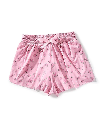 GB Little Girls Active Mid-Rise Floral Flippy Shorts