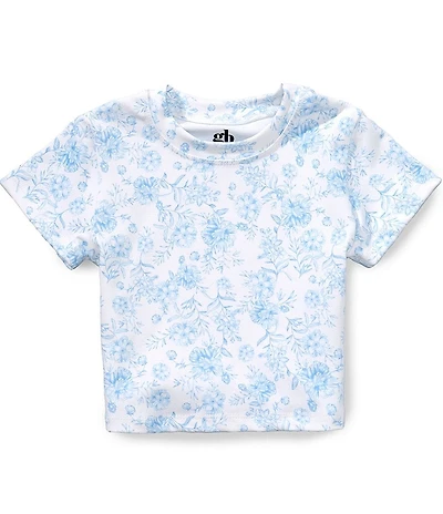 GB Little Girls Toile Print Athletic T-Shirt