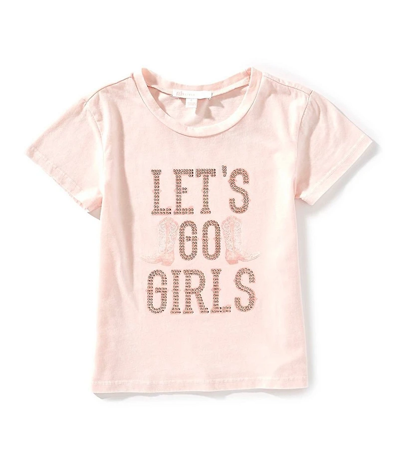 GB Little Girls Knit Western T-Shirt