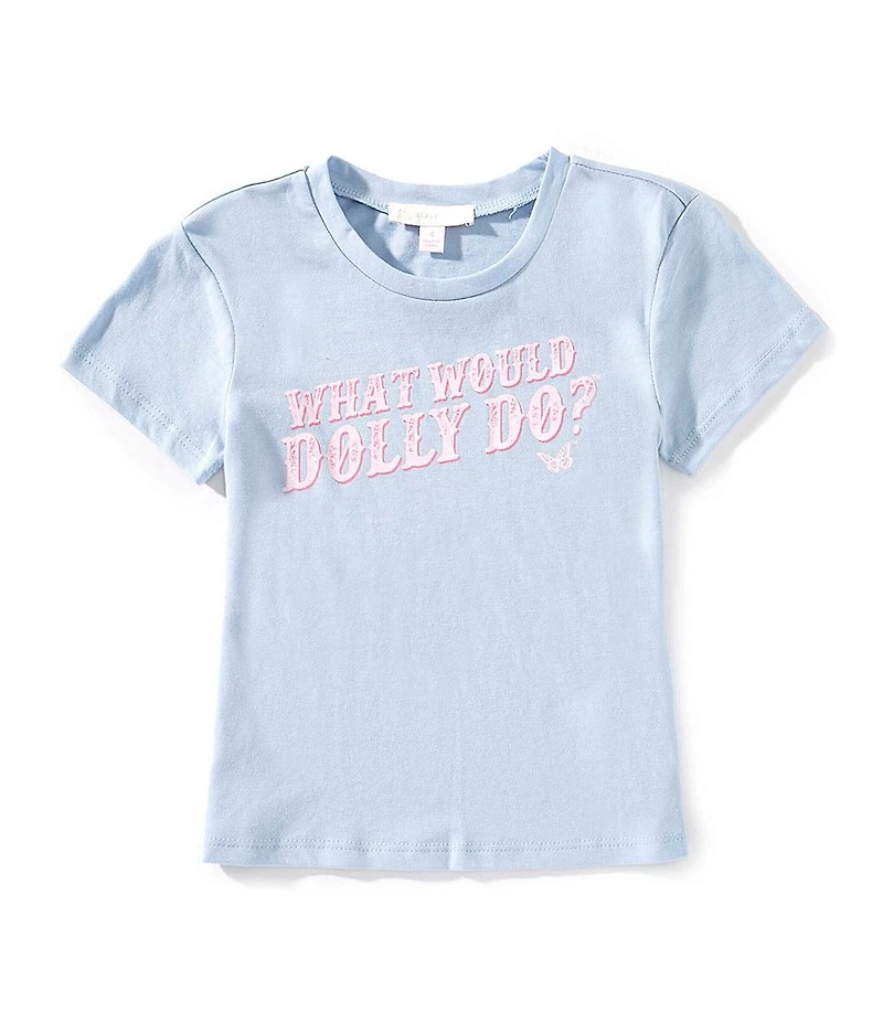 GB Little Girls Knit Western What Would Dolly Do T-Shirt