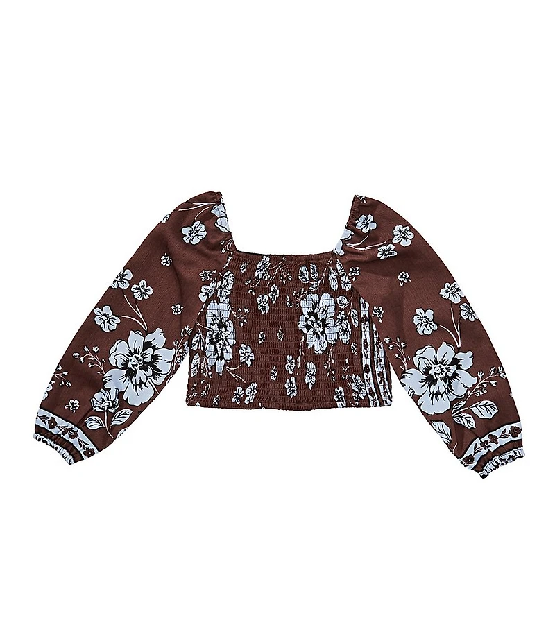 GB Little Girls Woven Smocked Top