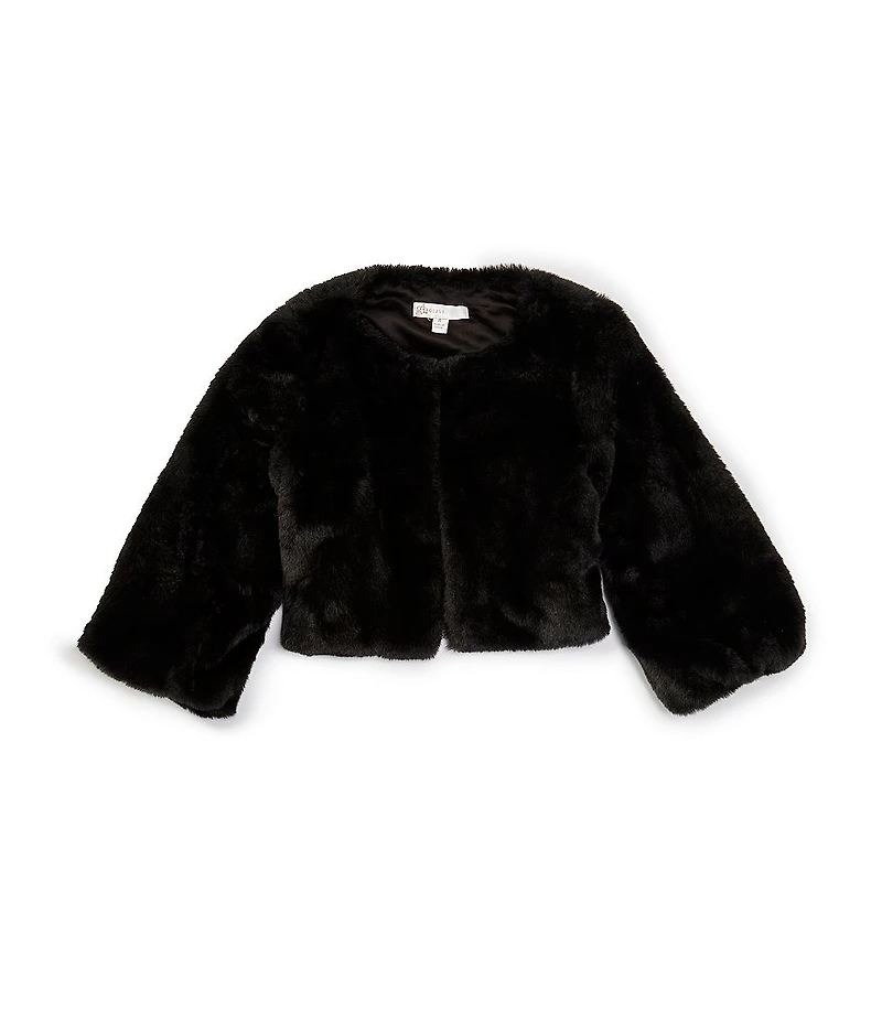 GB Social Little Girls Faux Fur Jacket