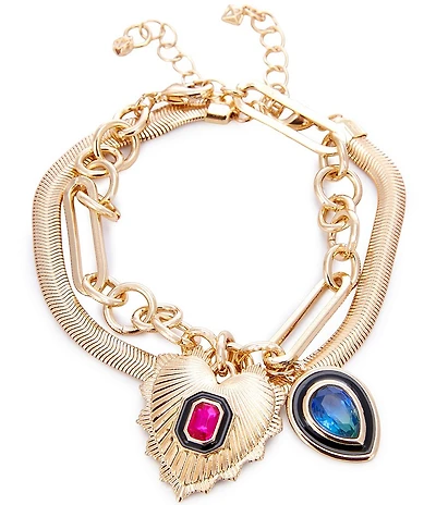 Gemma Layne Charm Link Bracelet Set
