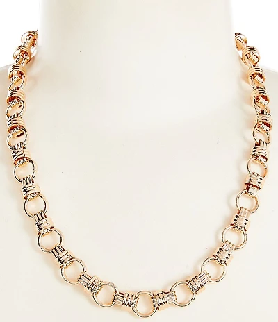 Gemma Layne Circle Link Collar Necklace