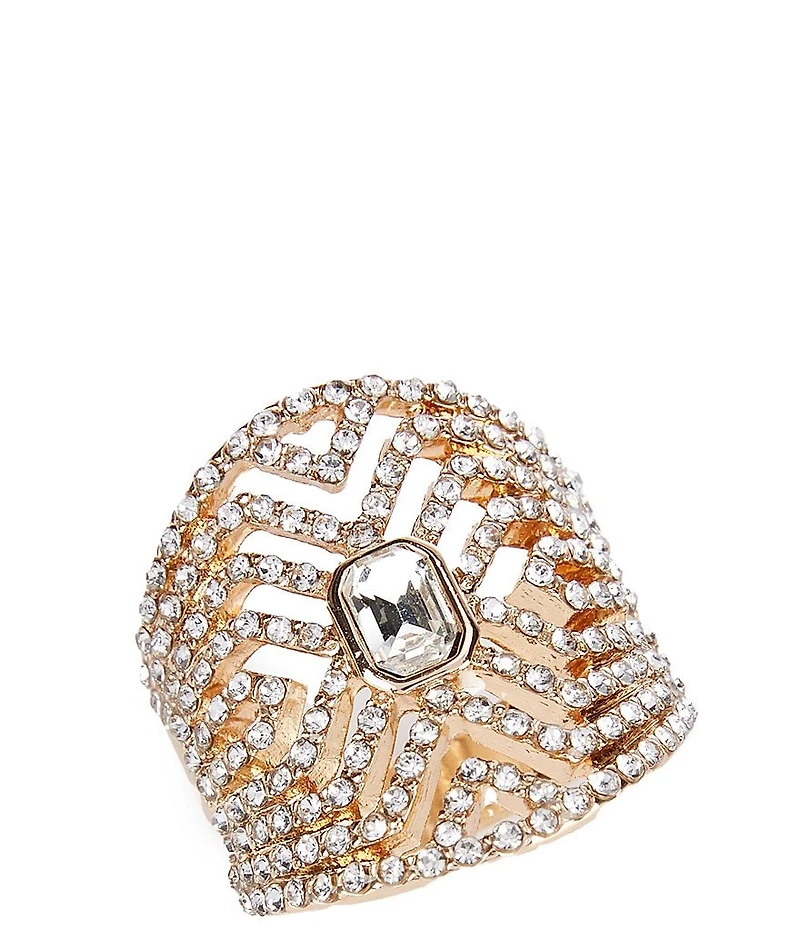 Gemma Layne Geo Pave Statement Ring
