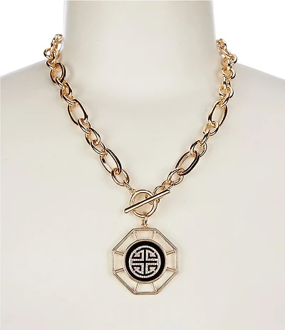 Gemma Layne Geo Statement Short Pendant Necklace