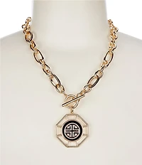 Gemma Layne Geo Statement Short Pendant Necklace