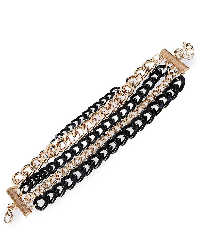 Gemma Layne Mixed Chain Line Bracelet