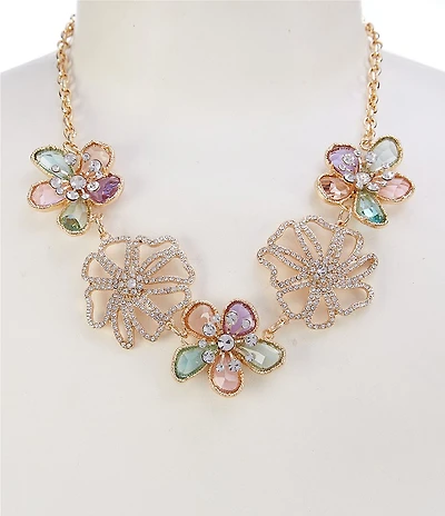 Gemma Layne Multi Flower Collar Necklace