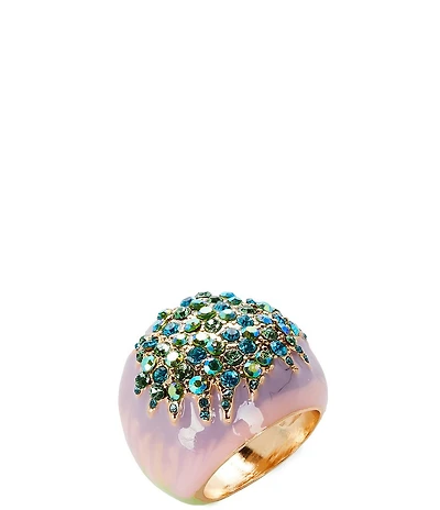 Gemma Layne Ombre Pave Rhinestone Statement Ring