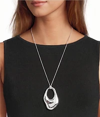 Gemma Layne Organic Long Pendant Necklace