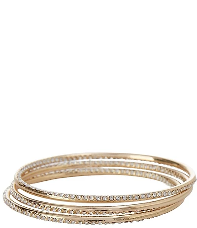 Gemma Layne Pave Twist Bangle Bracelet Set
