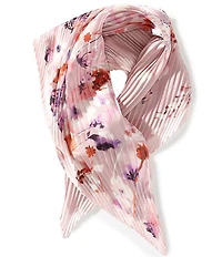 Gemma Layne Pleated Floral Square Scarf