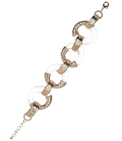 Gemma Layne Resin and Gold Organic Link Line Bracelet
