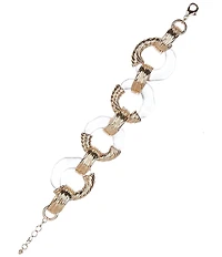 Gemma Layne Resin and Gold Organic Link Line Bracelet