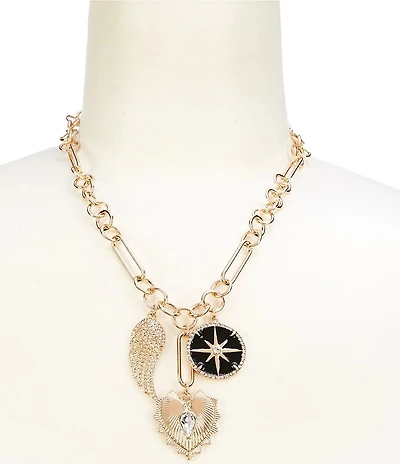 Gemma Layne Three Charm Statement Necklace