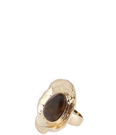 Gemma Layne Tigers Eye Statement Ring