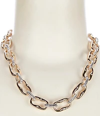 Gemma Layne Two Tone Link Statement Necklace