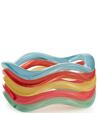 Gemma Layne Wavy Resin Bracelet Set