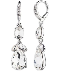 Givenchy Crystal Double Linear Earrings