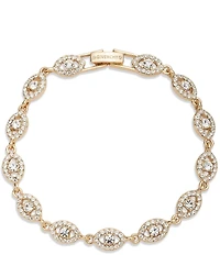 Givenchy Gold Tone Crystal Flex Line Bracelet