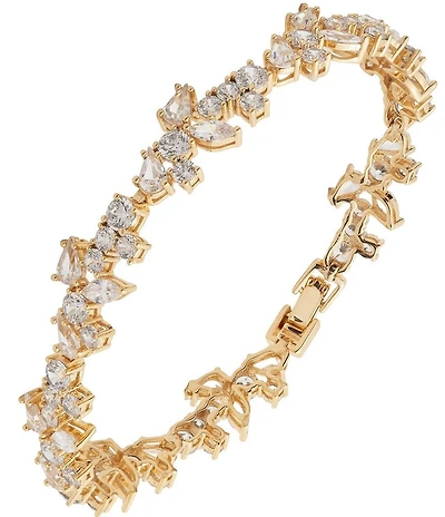 Givenchy Gold Tone CZ Flex Line Bracelet