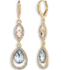 Givenchy Gold Tone Double Linear Earrings