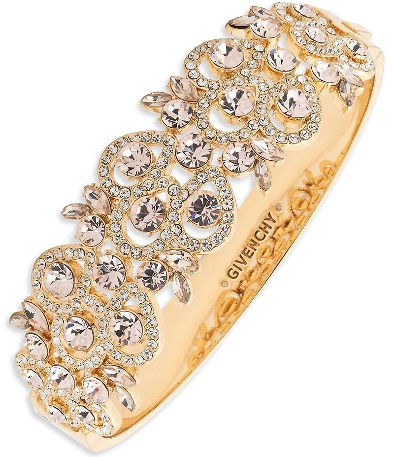 Givenchy Gold Tone Drama Bangle Bracelet