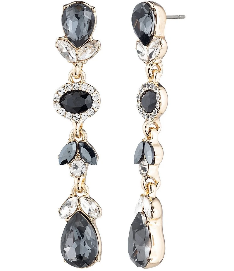 Givenchy Gold Tone Jet Linear Earrings