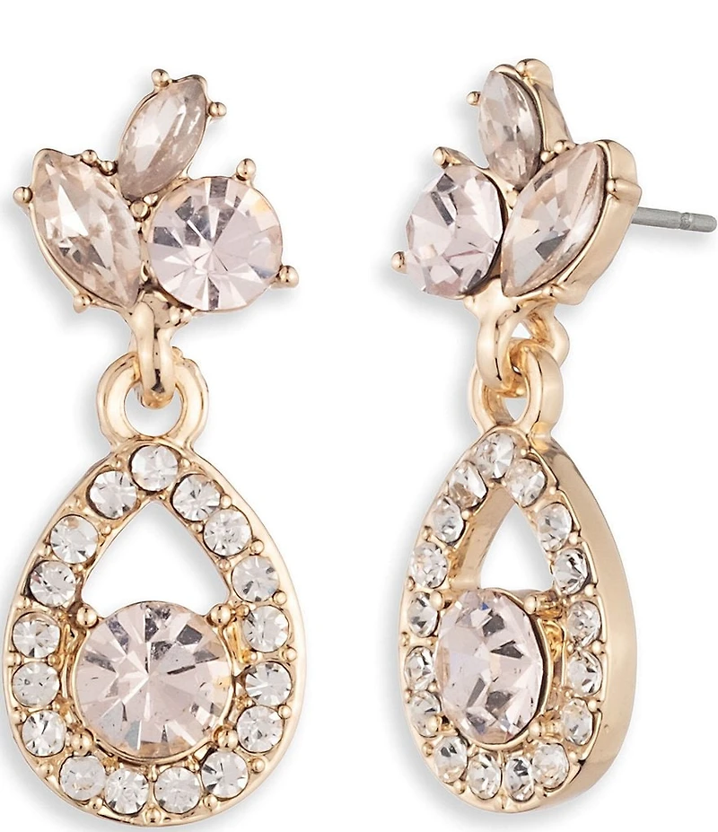 Givenchy Gold Tone Post Drop Earrings